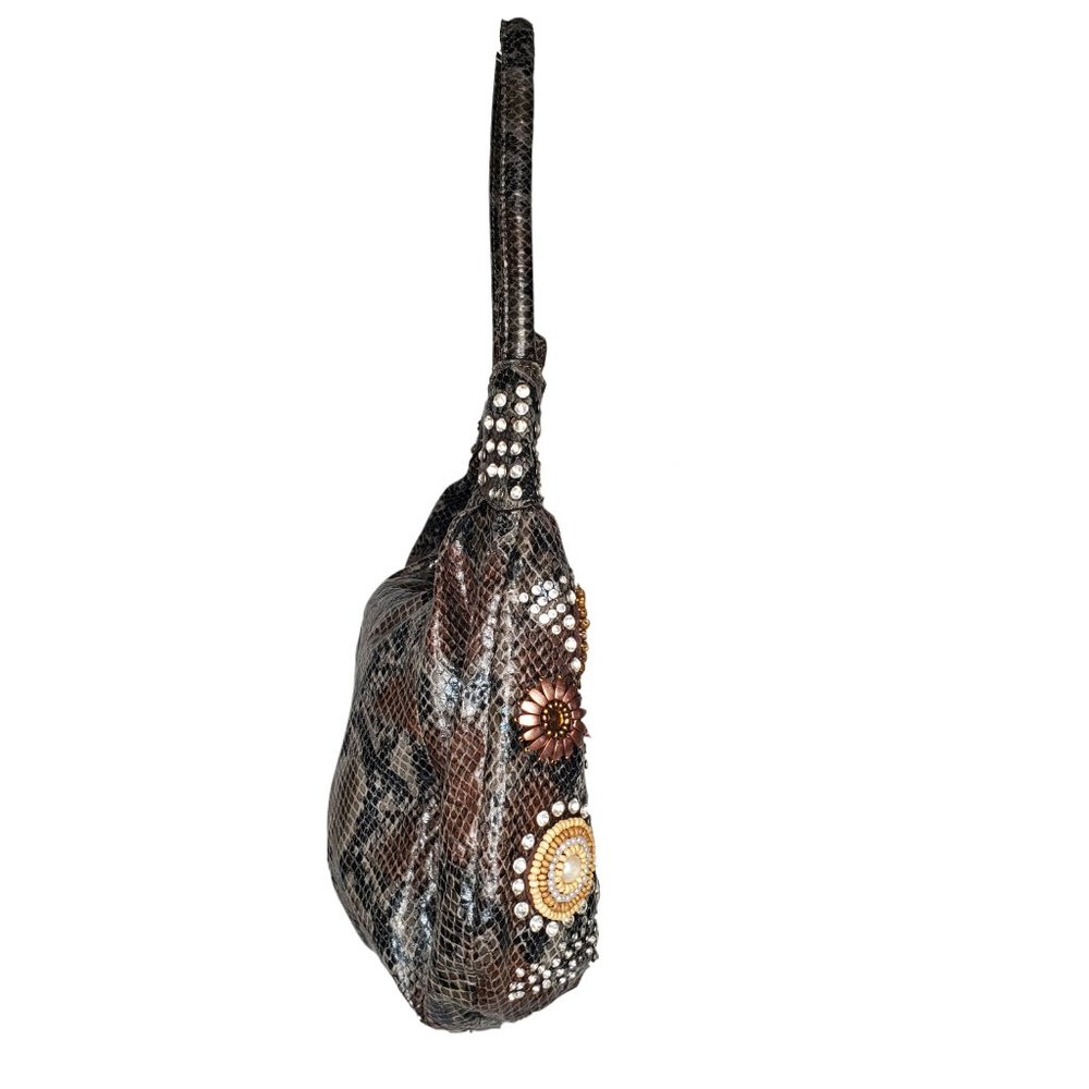 Flower Snakeskin Handbag - Picture 3 of 5